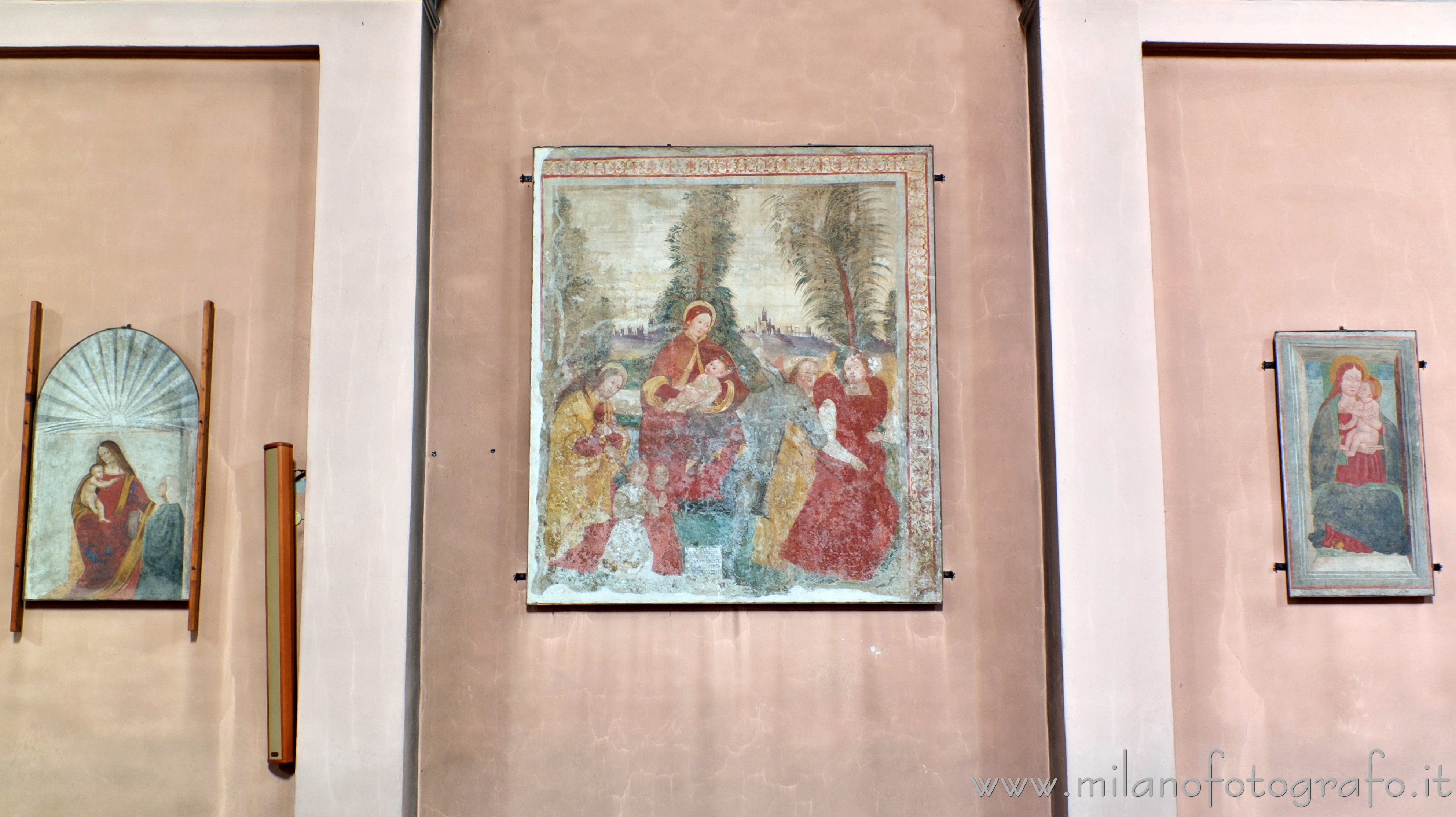 Cavenago di Brianza (Monza e Brianza, Italy) - Detached frescoes feom the Church of Santa Maria in Campo